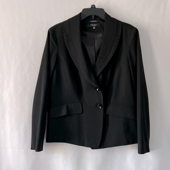 Nine West Jackets & Blazers - Nine West Size 14W Black Dress Jacket with Shoulder Pads